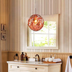 Valentina Moderne Sphère Suspension Verre Or/Noir Salle à manger - Neutralighting