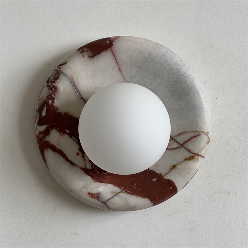 Vomire Applique Murale en Marbre Rouge Nordique Premium - Neutralighting