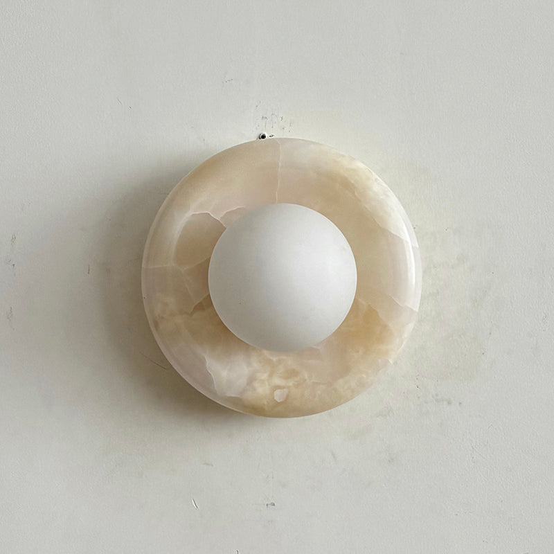 Aursilos Applique Murale Verre Jade Blanc Art Nordique Premium - Neutralighting