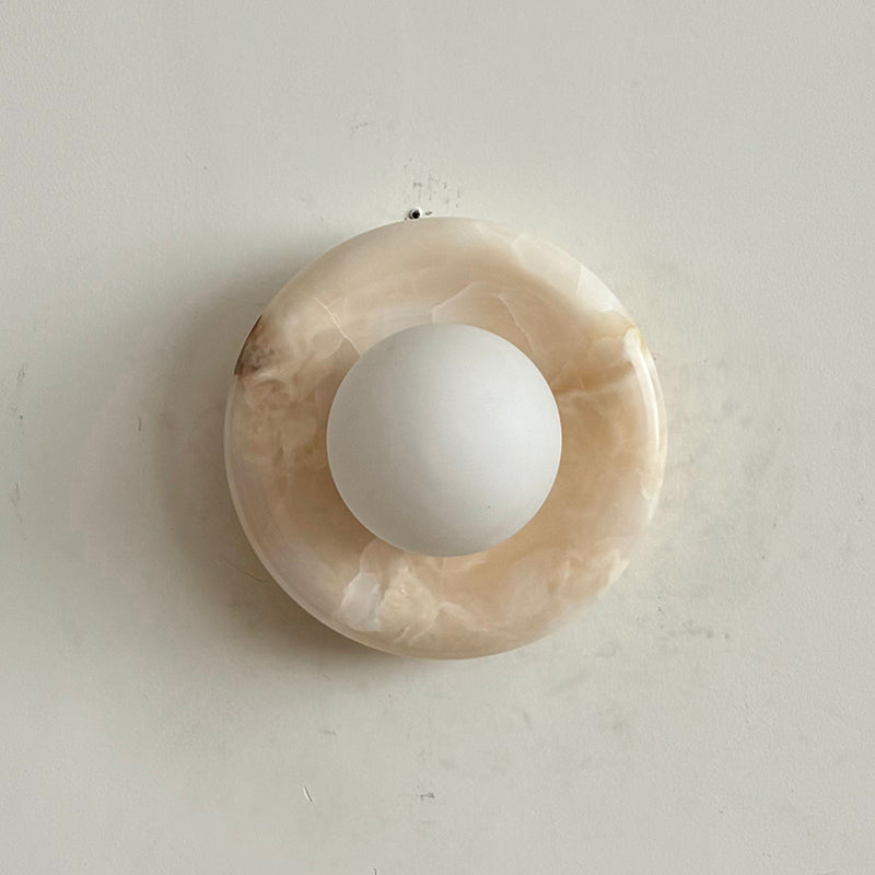 Aursilos Applique Murale Verre Jade Blanc Art Nordique Premium - Neutralighting