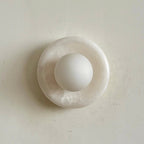 Aursilos Applique Murale Verre Jade Blanc Art Nordique Premium - Neutralighting
