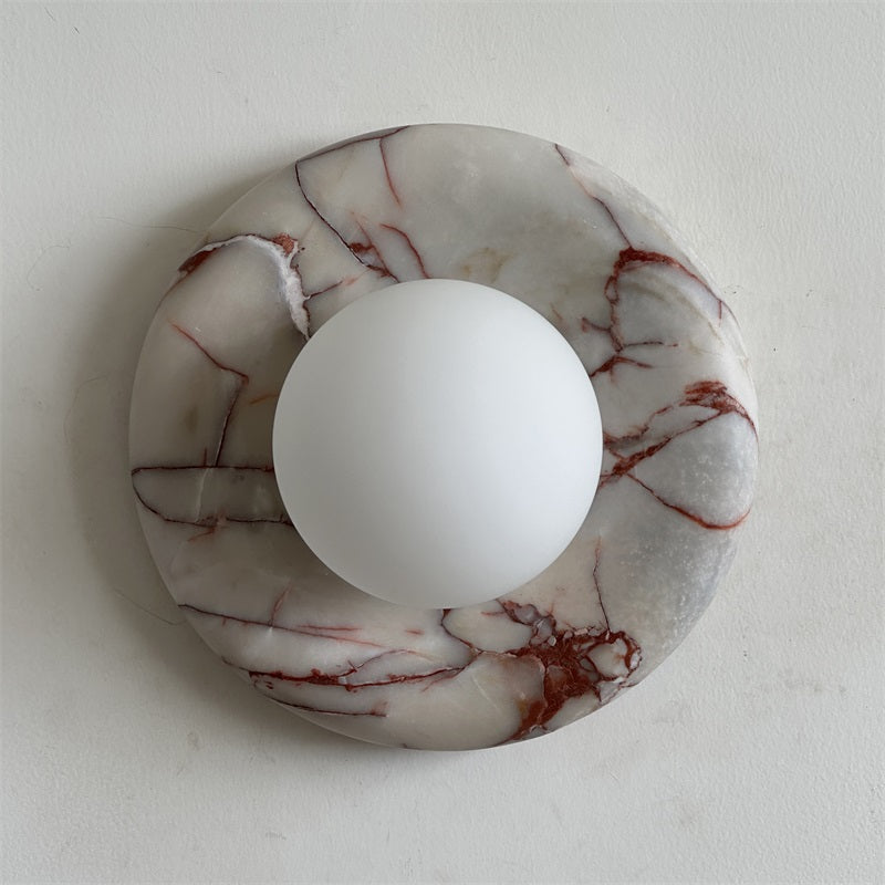 Vomire Applique Murale en Marbre Rouge Nordique Premium - Neutralighting