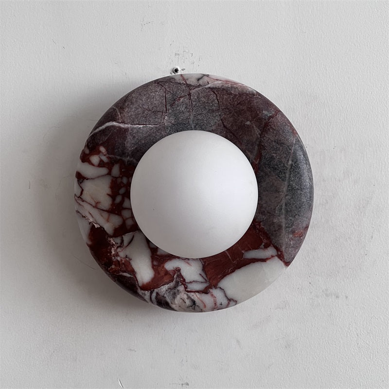 Vomire Applique Murale en Marbre Rouge Nordique Premium - Neutralighting
