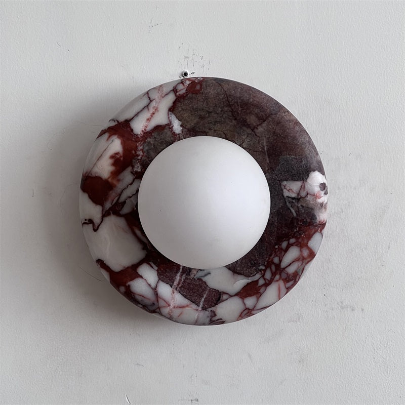 Vomire Applique Murale en Marbre Rouge Nordique Premium - Neutralighting