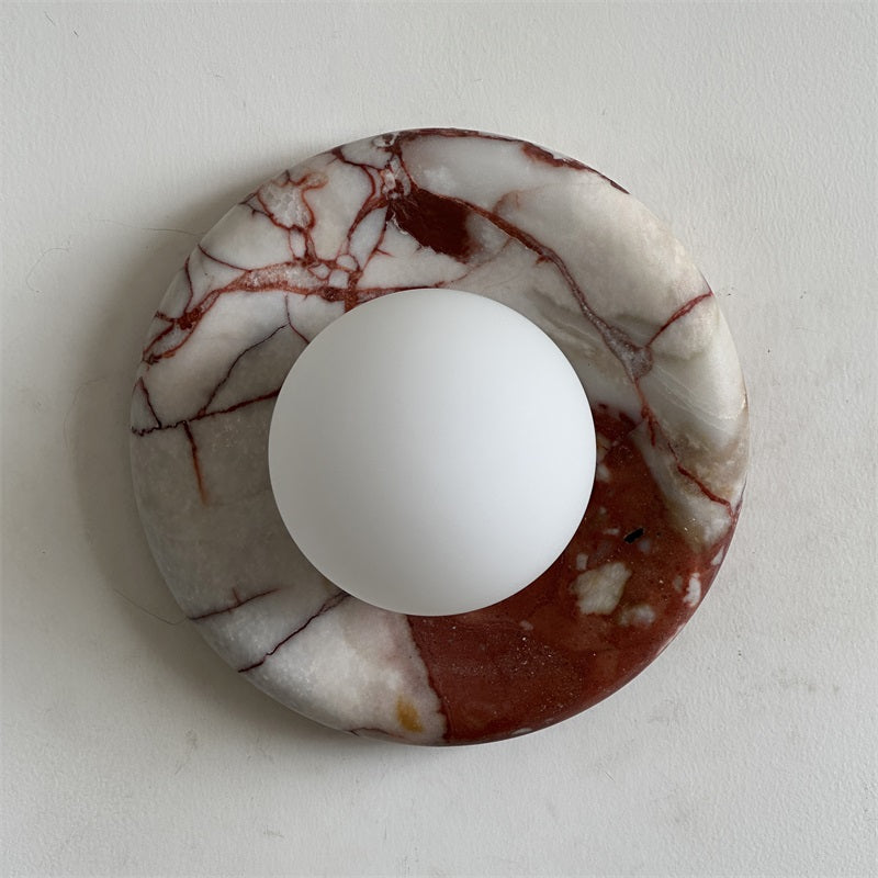 Vomire Applique Murale en Marbre Rouge Nordique Premium - Neutralighting