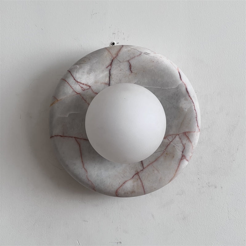 Vomire Applique Murale en Marbre Rouge Nordique Premium - Neutralighting