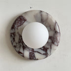 Bvlgari Applique Murale Moderne Minimaliste Evenir en Marbre Violet - Neutralighting