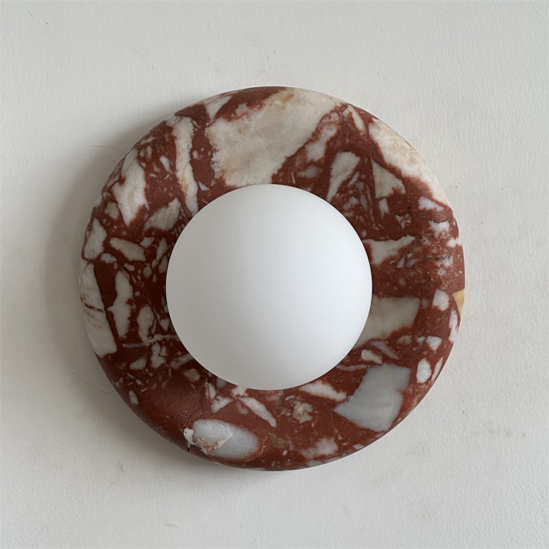 Vomire Applique Murale en Marbre Rouge Nordique Premium - Neutralighting