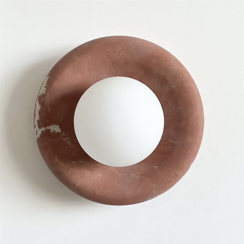 Vomire Applique Murale en Marbre Rouge Nordique Premium - Neutralighting