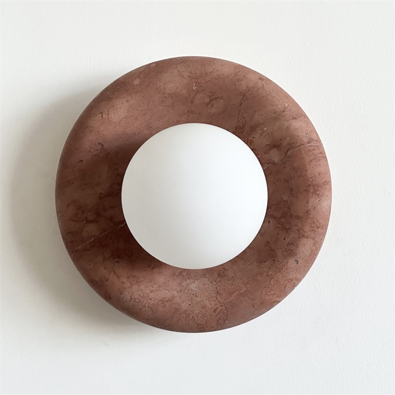 Vomire Applique Murale en Marbre Rouge Nordique Premium - Neutralighting