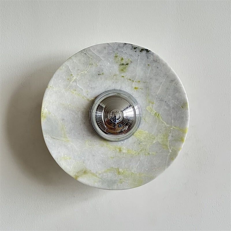 Evvarel Applique Murale Moderne Minimaliste En Métal Et Marbre Vert - Neutralighting