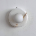 Aursilos Applique Murale Verre Jade Blanc Art Nordique Premium - Neutralighting