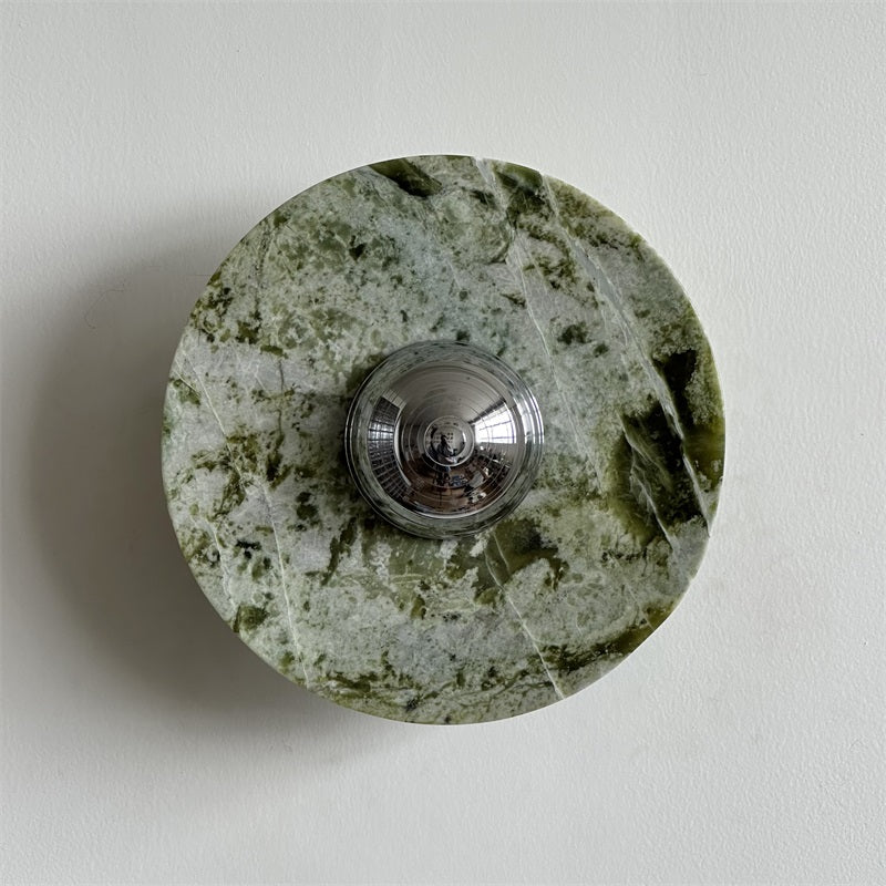 Evvarel Applique Murale Moderne Minimaliste En Métal Et Marbre Vert - Neutralighting