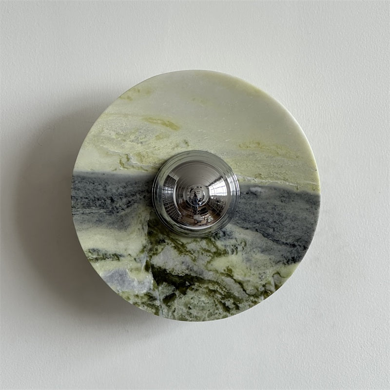 Evvarel Applique Murale Moderne Minimaliste En Métal Et Marbre Vert - Neutralighting