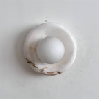 Aursilos Applique Murale Verre Jade Blanc Art Nordique Premium - Neutralighting