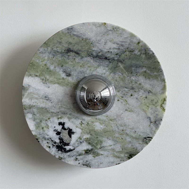 Evvarel Applique Murale Moderne Minimaliste En Métal Et Marbre Vert - Neutralighting