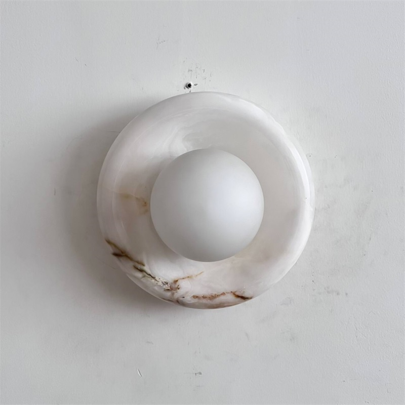 Aursilos Applique Murale Verre Jade Blanc Art Nordique Premium - Neutralighting