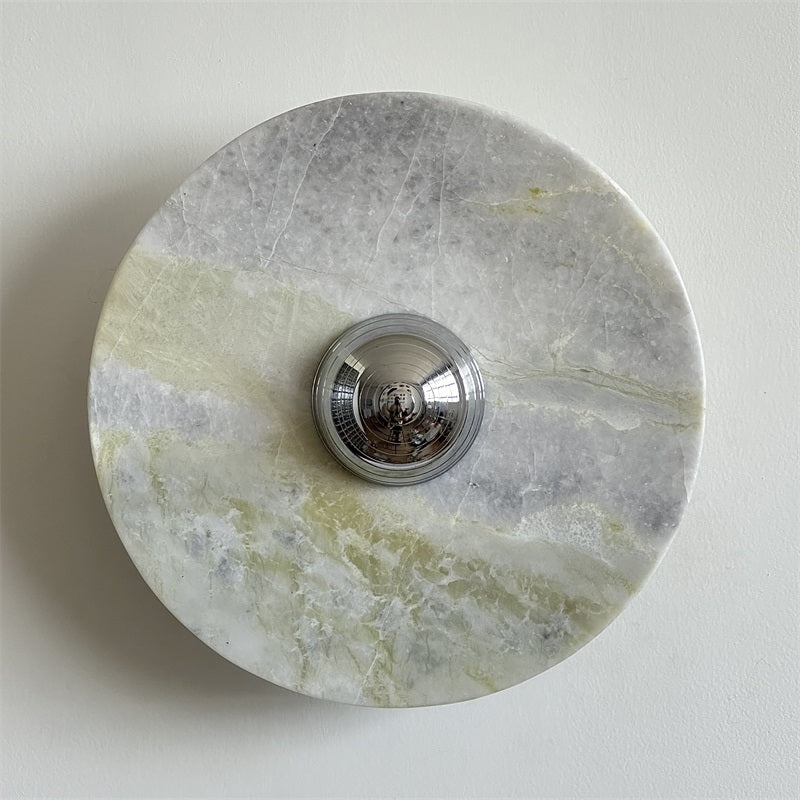 Evvarel Applique Murale Moderne Minimaliste En Métal Et Marbre Vert - Neutralighting