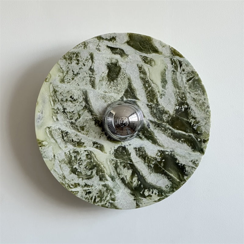 Evvarel Applique Murale Moderne Minimaliste En Métal Et Marbre Vert - Neutralighting