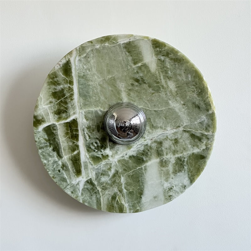 Evvarel Applique Murale Moderne Minimaliste En Métal Et Marbre Vert - Neutralighting