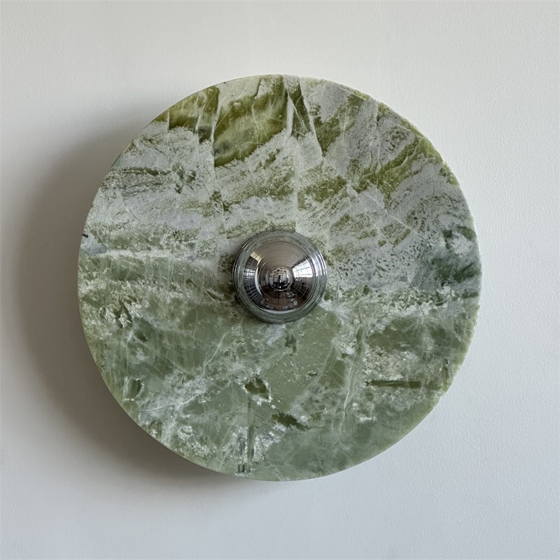 Evvarel Applique Murale Moderne Minimaliste En Métal Et Marbre Vert - Neutralighting
