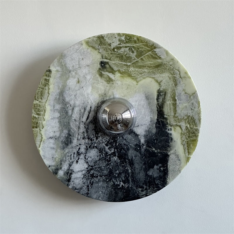 Evvarel Applique Murale Moderne Minimaliste En Métal Et Marbre Vert - Neutralighting