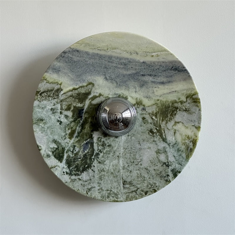 Evvarel Applique Murale Moderne Minimaliste En Métal Et Marbre Vert - Neutralighting