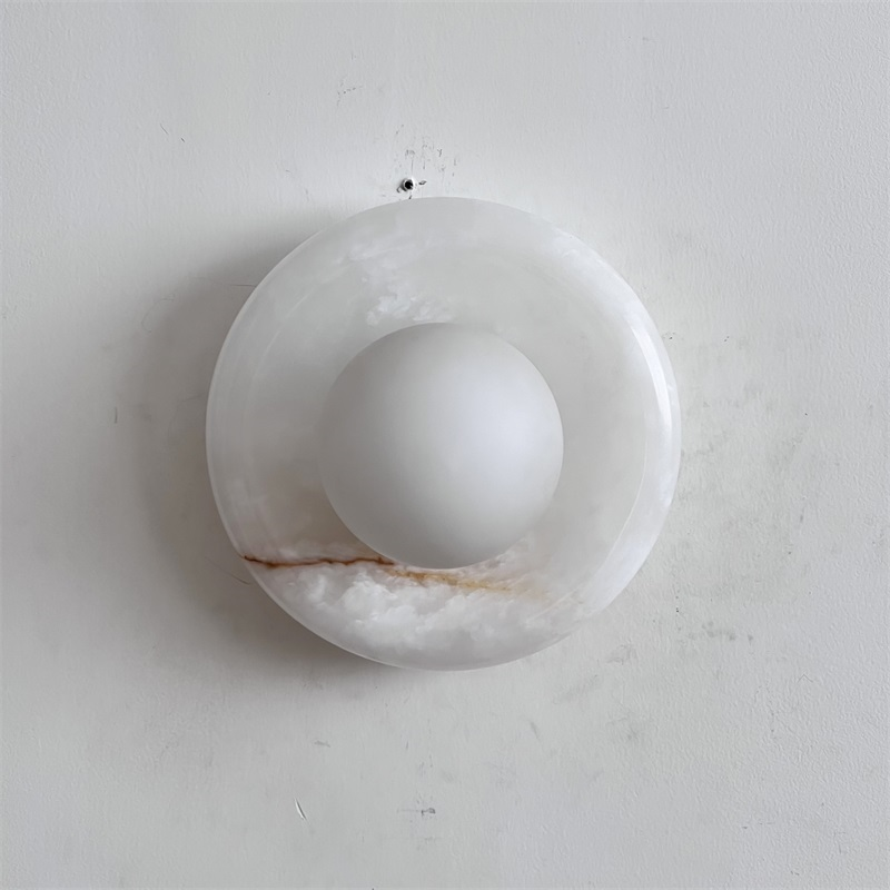 Aursilos Applique Murale Verre Jade Blanc Art Nordique Premium - Neutralighting