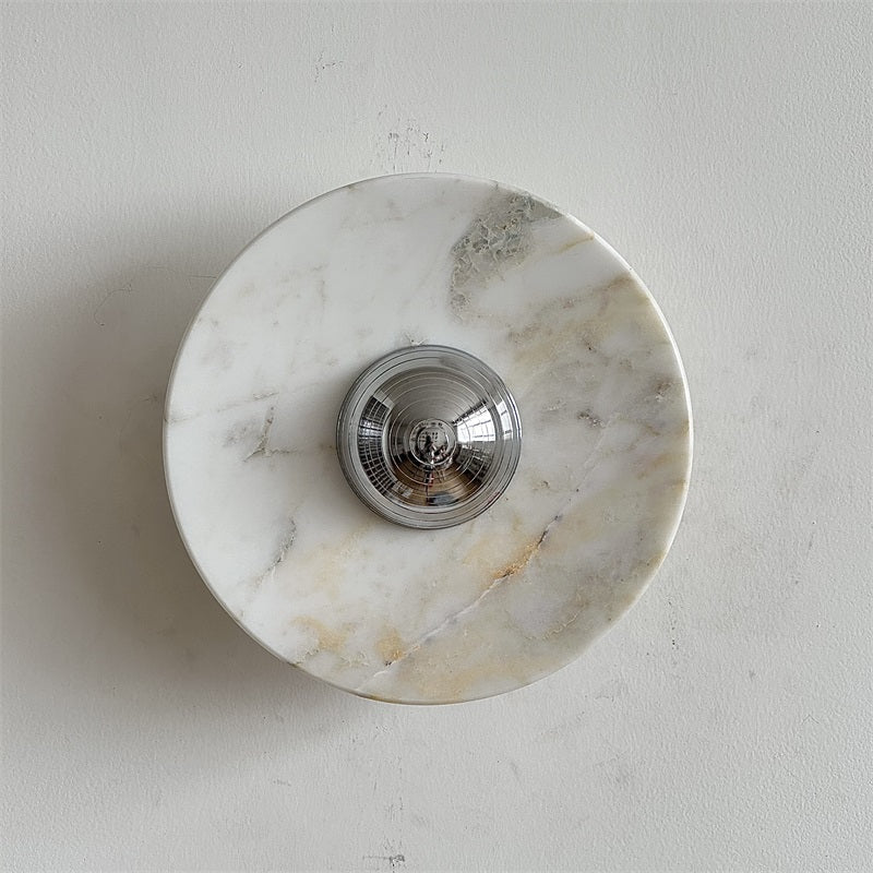 Alba Applique Murale en Chrome, Marbre et Métal Style Minimaliste Moderne - Neutralighting