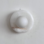 Aursilos Applique Murale Verre Jade Blanc Art Nordique Premium - Neutralighting