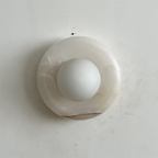 Aursilos Applique Murale Verre Jade Blanc Art Nordique Premium - Neutralighting