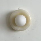 Aursilos Applique Murale Verre Jade Blanc Art Nordique Premium - Neutralighting
