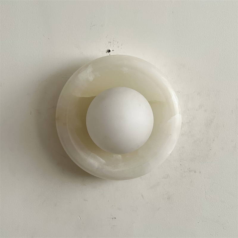 Aursilos Applique Murale Verre Jade Blanc Art Nordique Premium - Neutralighting