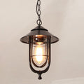 Silva Suspension Extérieure Lanterne Vintage, Métal/Verre, Noir/Bronze, Jardin - Neutralighting