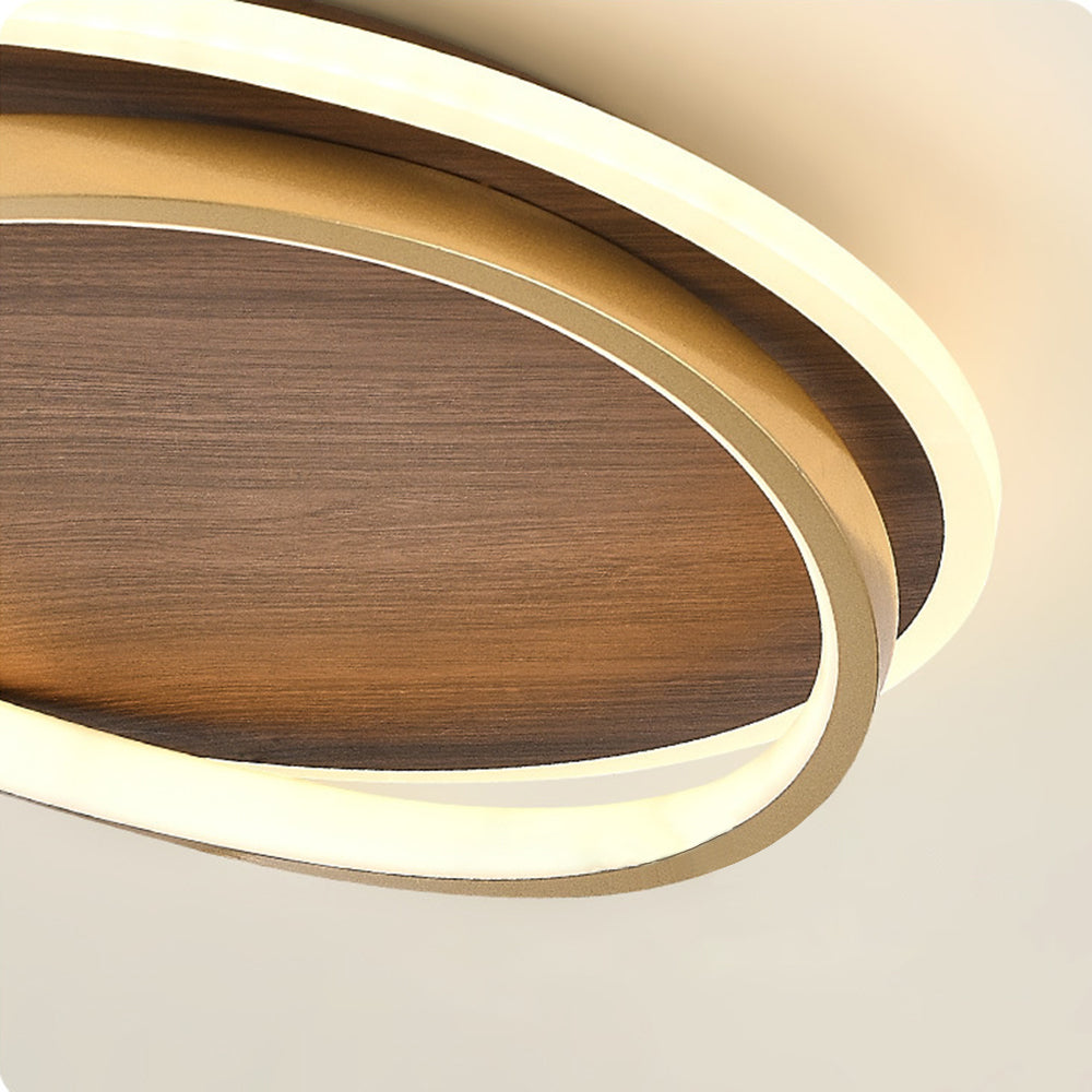 Arisha Moderne Rund Dimmable Plafonnier Or Métal Acrylique Chambre à coucher - Neutralighting