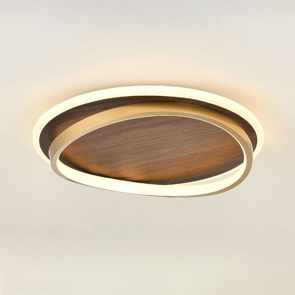 Arisha Moderne Rund Dimmable Plafonnier Or Métal Acrylique Chambre à coucher - Neutralighting