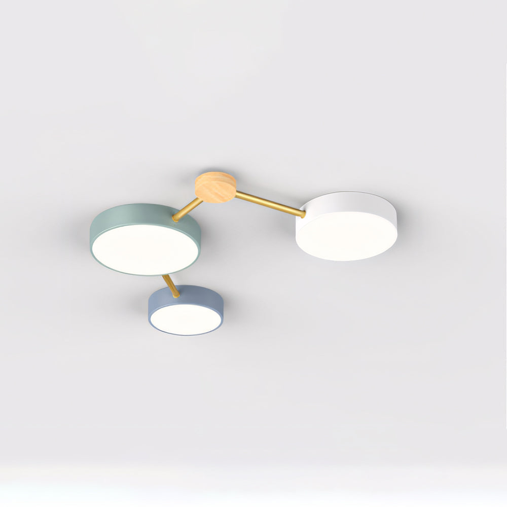 Arisha Moderne LED Plafonnier Acrylique Journal Salon Chambre à coucher Blanc Gris - Neutralighting
