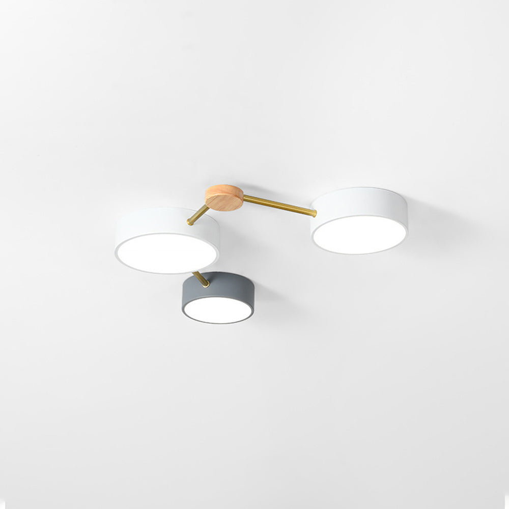 Arisha Moderne LED Plafonnier Acrylique Journal Salon Chambre à coucher Blanc Gris - Neutralighting