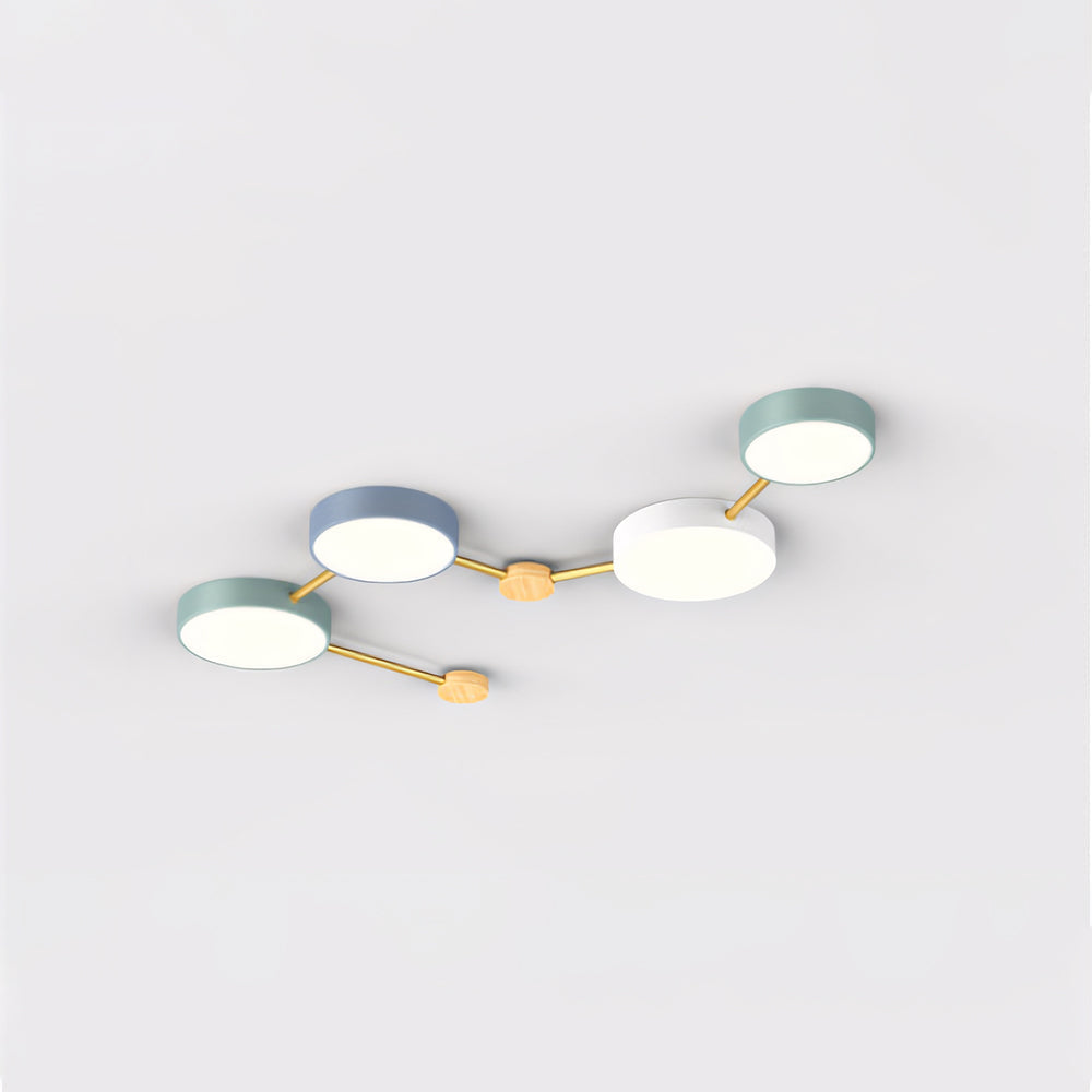Arisha Moderne LED Plafonnier Acrylique Journal Salon Chambre à coucher Blanc Gris - Neutralighting