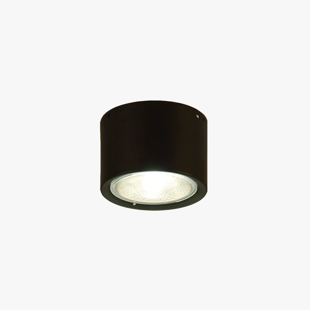 Muto Moderne Rond Plafonnier Bois/Noir Salle de séjour/Salle à manger - Neutralighting