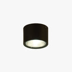 Muto Moderne Rond Plafonnier Bois/Noir Salle de séjour/Salle à manger - Neutralighting