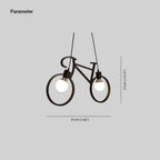 Mira Moderne Créatif Forme De Bicyclette LED Suspension Métal Salon - Neutralighting