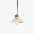 Valentina Rétro LED Suspension Bois Verre Salon/Chambre À Coucher - Neutralighting