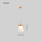 Valentina Minimalisme LED Suspension Bois Verre Chambre À Coucher/Salle À Manger - Neutralighting