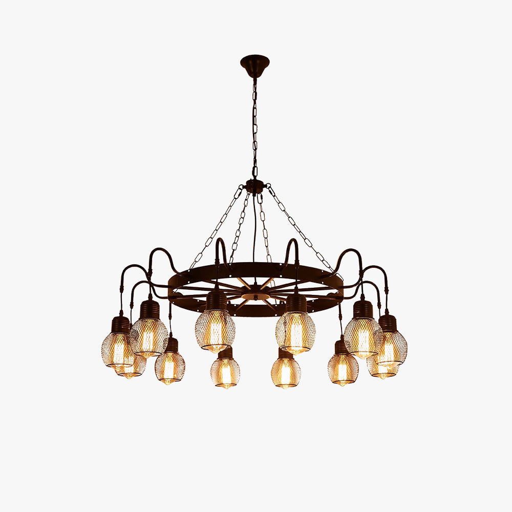 Silva Industriel LED Lustre Métal/Verre Chambre À Coucher/Salon - Neutralighting