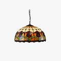 Tiffany Rétro Rond Colorée Suspension Verre Chambre À Coucher/Bar - Neutralighting