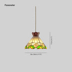 Tiffany Design LED Fleur De Cône Suspension Blanc Bar/Chambre À Coucher - Neutralighting