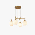 Valentina Moderne LED Lustre Or Métal Verre Salon/Chambre À Coucher - Neutralighting