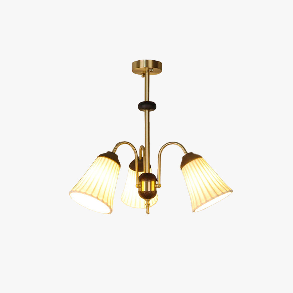 Ray Rétro LED Lustre Or Métal Chambre À Coucher/Salle À Manger - Neutralighting