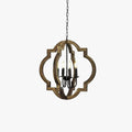 Silva Vintage LED Lustre Métal/Bois Salon/Chambre À Coucher - Neutralighting